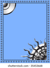 Frame with swirls