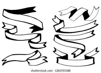 frame and tape vintage line art
