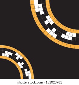 Frame template for cards, invitations, banners. You can place any text here. Invitation card with Ukrainian national pattern, vector