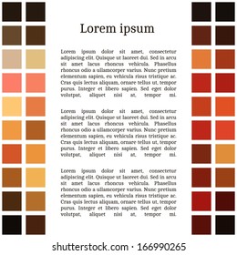 Frame template for cards, invitations, banners. You can place any text here. Invitation card with abstract mosaic pattern, vector.