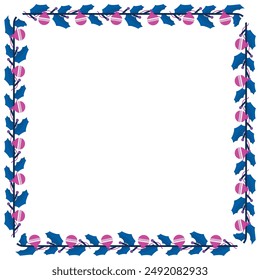 Frame template for christmas season celebration, christmas wreath concept