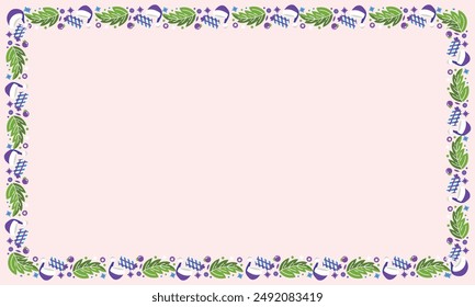 Frame template for christmas season celebration, christmas wreath concept.