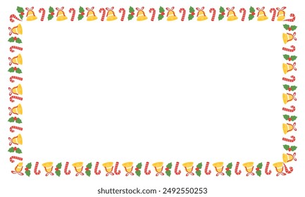 Frame template for christmas season celebration, christmas wreath concept.