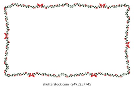 Frame template for christmas season celebration, christmas wreath concept