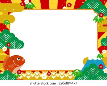 frame template with colorful and pop festive atmosphere