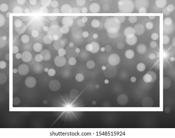 Frame template design with gray lights illustration