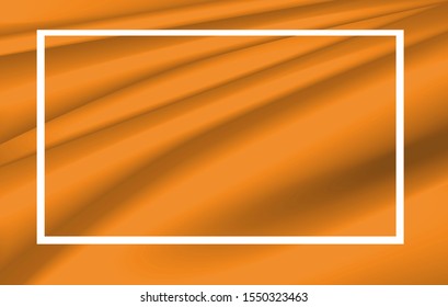 Diseño de plantilla de cuadro con ilustración de fondo naranja