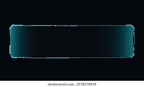 Frame template digital cyber futuristic technology style line and frame design element vector illustration