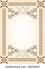 frame, template for a document or congratulations, vector illustration