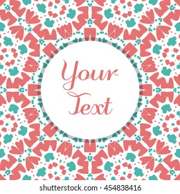 Frame template floral.