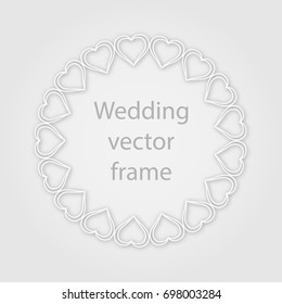 Frame template for laser or plotter cutting. Photo frames for paper cutting.