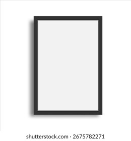 Frame template. Picture frame vector illustration. Mock-up template of frame