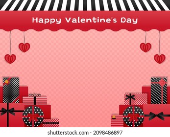 plantilla de marco del día de San Valentín