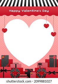 plantilla de marco del día de San Valentín