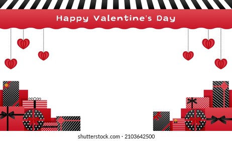 frame template of Valentine's day
