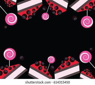 Frame template vector illustration. Concept background picture