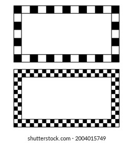 frame templates for photos or designs with a chessboard theme