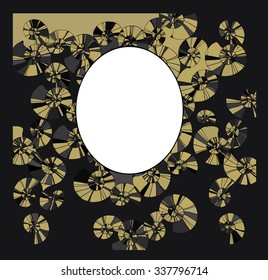 frame for the text with an abstract pattern