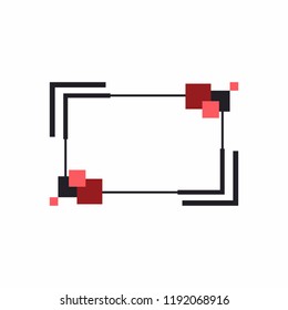 Frame for text or banner. Web design of banners. Promotions and sales