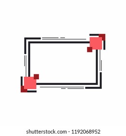 Frame for text or banner. Web design of banners. Promotions and sales