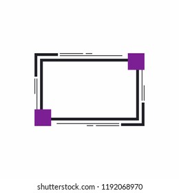 Frame for text or banner. Web design of banners. Promotions and sales