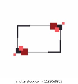 Frame for text or banner. Web design of banners. Promotions and sales