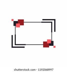 Frame for text or banner. Web design of banners. Promotions and sales