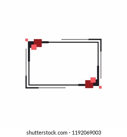 Frame for text or banner. Web design of banners. Promotions and sales