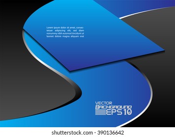 Frame for text, blue background Vector
