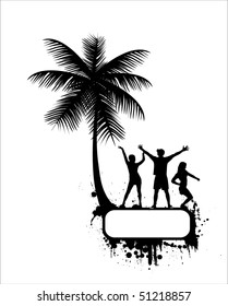 Frame for the text of the dancing people