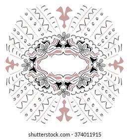 frame for text in ethnic style
