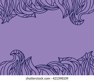 Frame for text of flourishes. Vector