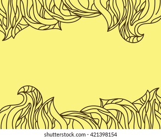 Frame for text of flourishes. Vector