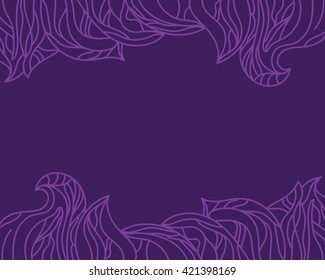Frame for text of flourishes. Vector