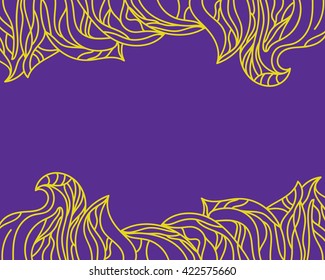 Frame for text of flourishes. Vector