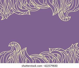 Frame for text of flourishes. Vector