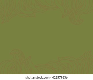 Frame for text of flourishes. Vector
