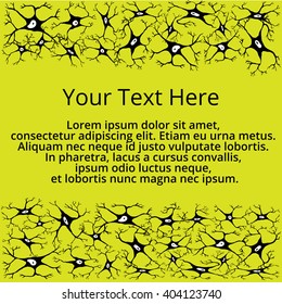 Frame for the text of the nerve cells in black