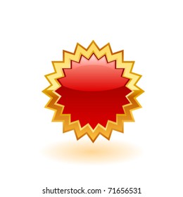 Frame with text on white background. Vector