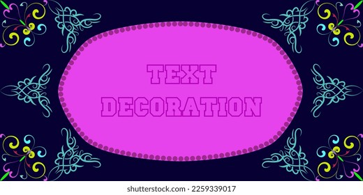  Frame for text with a pattern in Arabic, Asian style. 