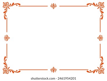 frame for text frame for text and photo, Vector frame line decor vector label simple line, vector decorate element
