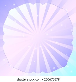 Frame for text , radial abstract background, vector illustration