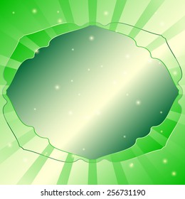 Frame for text , radial abstract background, vector illustration