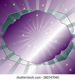 Frame for text , radial abstract background, vector illustration