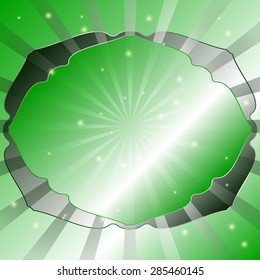Frame for text , radial abstract background, vector illustration