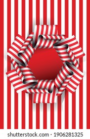 Frame for text, red lines