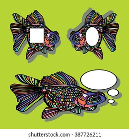 frame for the text with a small fish
