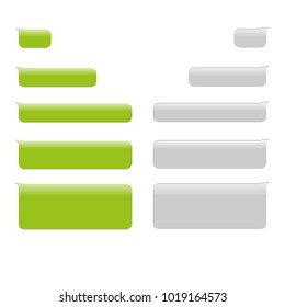 Frame for text sms flat design vector icon illustration