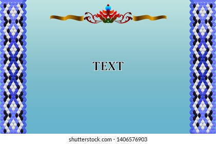 Frame for text   in the style of the east ornament. 