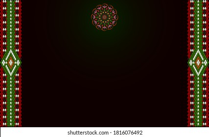 Frame for text   in the style of the east ornament.